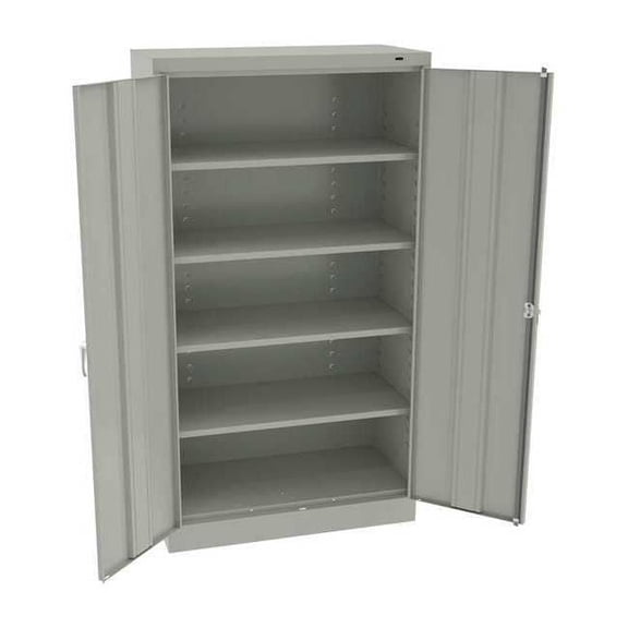 Tennsco Storage Cabinet,66"x36"x18",LtGry,4Shlv 6618DHLG