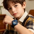 thumbnail image 1 of Reloj Digital Deportivo Impermeable para Niños con Pantalla Luminosa, Alarma, Cronómetro, Resistente a Golpes, Correa Ajustable para Niños y Niñas, 1 of 9