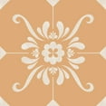 thumbnail image 6 of Mi Alma Floral Cream Orange Tile Stickers - Removable Vinyl 4x4, 24 pcs, 6 of 11