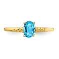 thumbnail image 4 of 14K Yellow Gold Ring Band 1 mm Gemstone Mounting, Size 9, 4 of 4