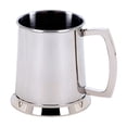 thumbnail image 2 of Creative Gifts International  20 oz Bright Tankard Stainless Steel Cap - 4.5 in., Silver & White, 2 of 3