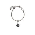 thumbnail image 2 of Delight Jewelry Silvertone Medium Black Paw Lord Guide Me Charm Bead, 2 of 4