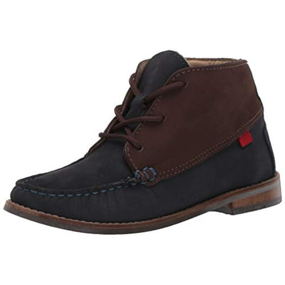 Uni -Kid's Leather Made in Brazil Chukka Ankle Boot with Laces, Navy Nubuck, 13 M US Little Kid