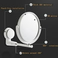thumbnail image 3 of Miroir Mural Pliant 6 Pouces Miroir de Salle de Bain Rasage Miroir Mural -Miroir de Chemin, 3 of 8