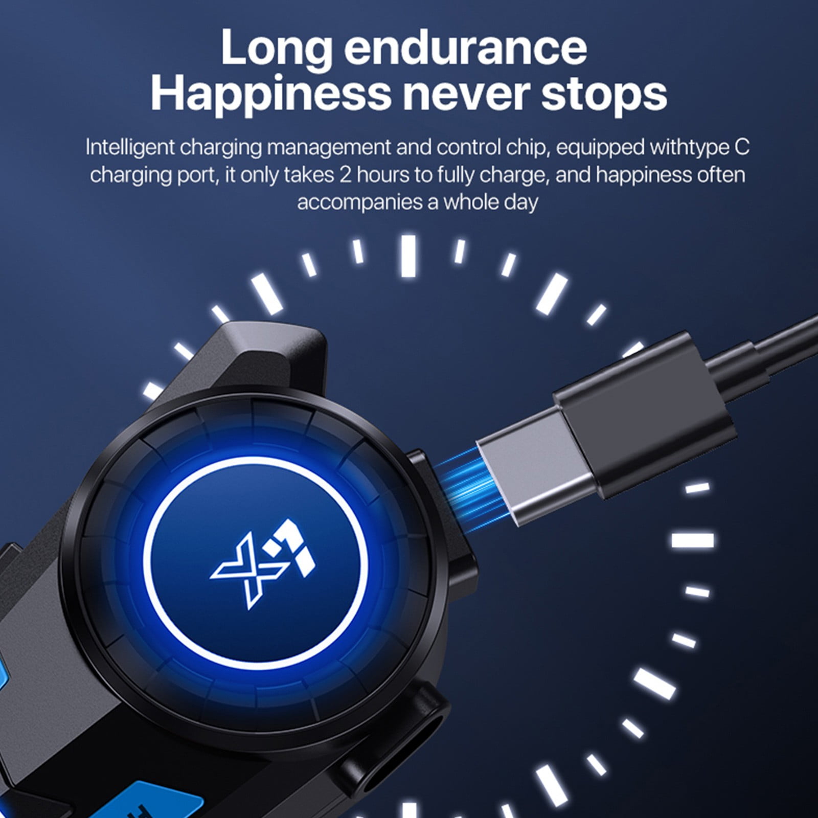 ZFYXGS Wireless Earbuds with Noise Cancelling Waterproof, Motorcycle Helmet Bluetooth Headphones