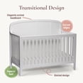 thumbnail image 5 of Little Seeds Briar 6-in-1 Convertible Crib , White, 5 of 9