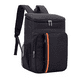 thumbnail image 1 of Mochila Hieleras Enfriador Bolsa Impermeable Portátil 20 L MALUBERO Color Negro con Raya Naranja, 1 of 5