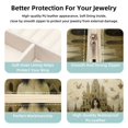 thumbnail image 3 of Bohemian Travel Portable Square Organizer Box: Earring Organizer & Jewelry Display for Girls and Women, 3 of 6