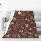 thumbnail image 1 of Fotbe Coffee and Flowers Manta de Franela Acolchonada con Estampado, Súper Suave y Esponjosa, Extra Grande para Sofá, Cama, Uso Todo el Año-40"x30", 1 of 7