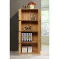 thumbnail image 3 of Hodedah HID 44 Armoire de Rangement Fermée à 8 Portes pour la Maison et le Bureau, Beech, 3 of 6