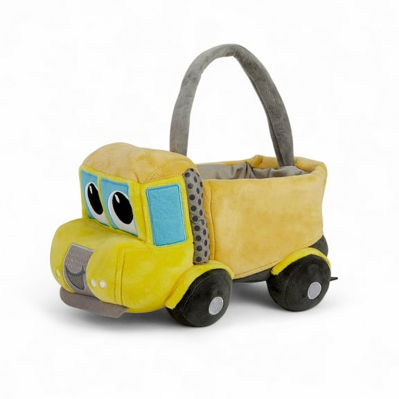 Personalization Mall Construction Truck Plush Halloween Treat Bag