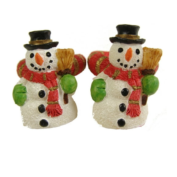 Northlight 288ct Friendly Snowman Christmas Taper Candle Ring Set 1.37" - White/Red