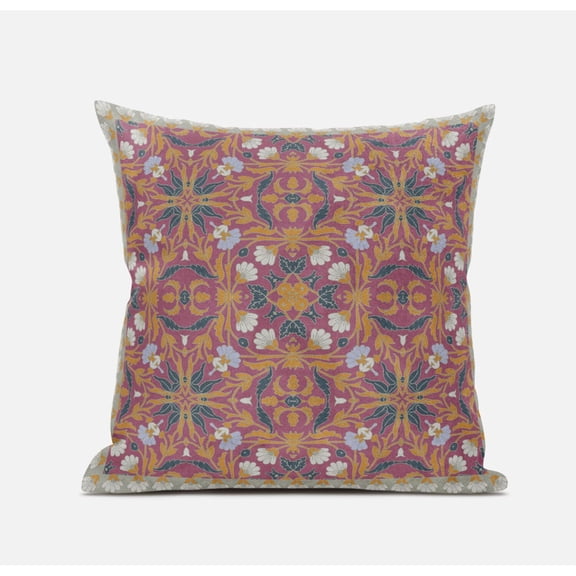 Amrita Sen Suede Light Blue Zippered Pillow With Insert CAPL430FSDS-ZP-16x16