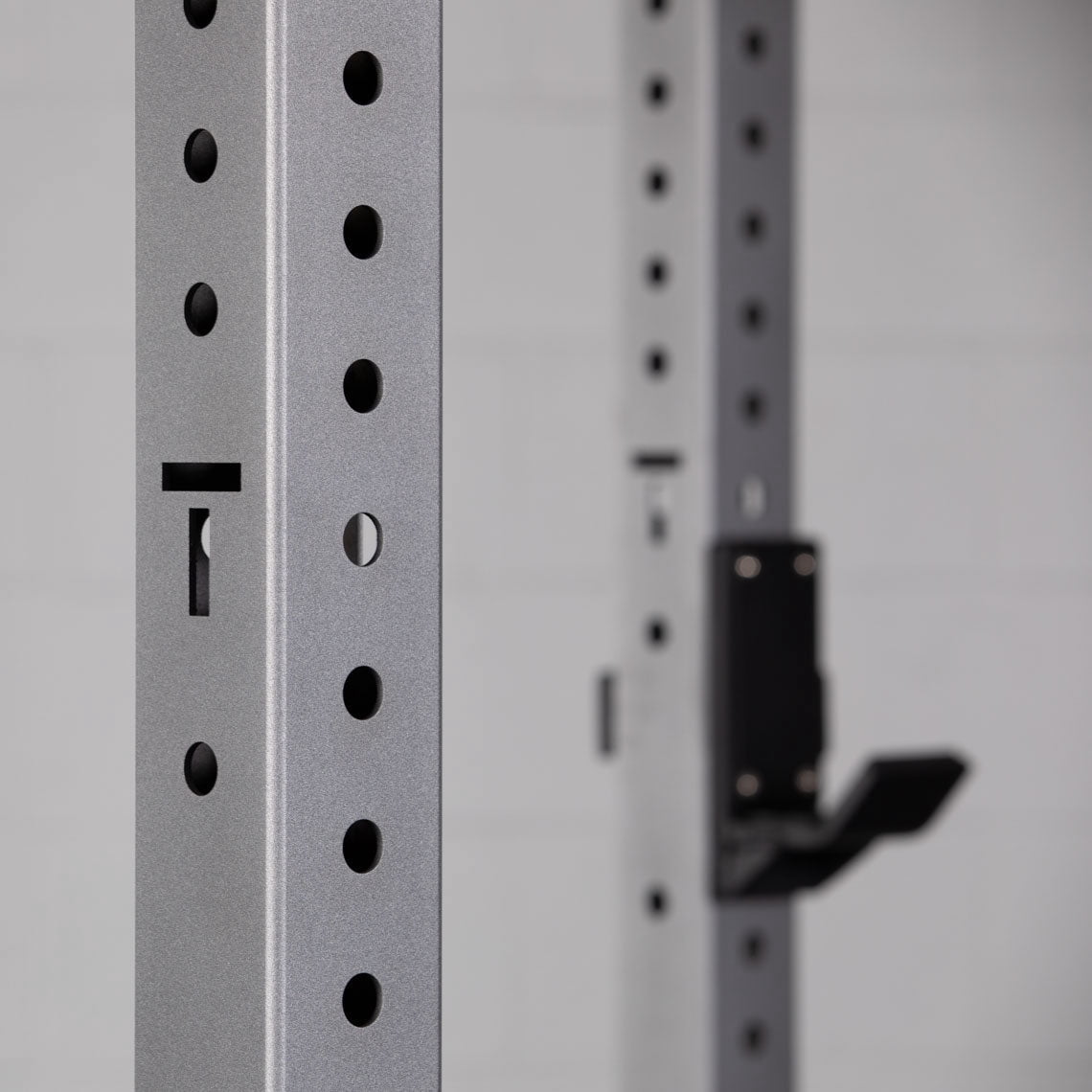 Titan Fitness X-3 Series 80" Silver Bolt-Down Power Rack, 36" Depth, Rackable 1650 LB Cage, 1.25" and 2" Pull Up bars, Standard J-Hooks, Weightlifting and Strength Training