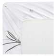 thumbnail image 6 of Ultra Soft Silky Deep Pocket Rich Printed Bedding Rayon from Bamboo All Season 4 Pieces Sheet Set with 2 Pillowcases, Grey Hydrangea Floral Pattern /Single Size, 6 of 8