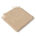 thumbnail image 7 of GDF Studio Frank Modern Knitted Cotton Seat Cushion, Beige, Set of 2, 7 of 7