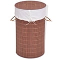 thumbnail image 1 of vidaXL Bac à Linge en Bambou Rond Marron, 1 of 5