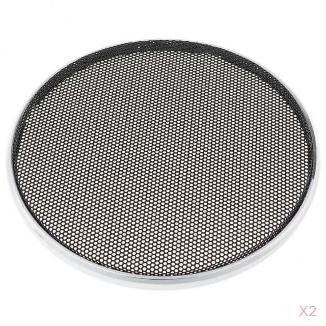 2x Car Audio Speaker Amp Mesh Sub Woofer Subwoofer Grill Cover 8 ''