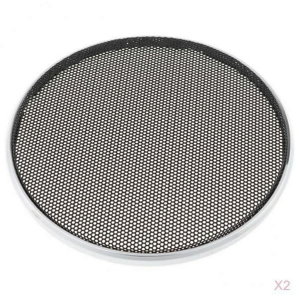 2 piezas altavoz decorativo subwoofer redondo malla rejilla protector cubierta 3 ''