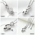 thumbnail image 4 of Personalized Engrave Cremation Jewelry Crystal Music Note Urn Necklace for Ashes Stainless Steel Necklace Urn Cremation Memorial Ashes Holder Keepsake Pendant Locket, 4 of 5