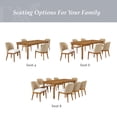 thumbnail image 5 of My Texas House Perry Extendable Dining Table in Warm Brown Finish, 5 of 15