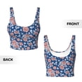 thumbnail image 6 of Uemuo Rose Flowers Pattern Women's Sports Bra - High Impact Support, Breathable, and Comfortable Athletic Bra for Running, Yoga, and Workouts, 6 of 9