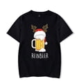 thumbnail image 4 of Ropa de pareja divertida de Navidad, Winedeer y Reno, cerveza, parejas, hombres y mujeres, diseño de Feliz Navidad, camisetas de amantes, 4 of 5