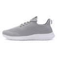 thumbnail image 2 of Men's Walking Shoes Ultra Lightweight Breathable Running Shoes Non Slip Athletic Fashion Sneakers Light Grey Size 11.5, 2 of 8