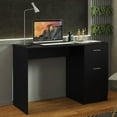 thumbnail image 1 of Madesa Compact Computer Desk Study Table for Small Spaces Home Office 43 Inch Student Laptop PC Writing Desks with Storage and Drawer, Modern Ergonomic Gaming Workstation - Black, 1 of 5