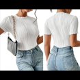 thumbnail image 3 of para Mujer, Cuello Redondo, Corta, Trajes de Baño, Trajes de Salida, Leotardos de Verano, Camisetas de una Pieza. XL, 3 of 7