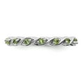 thumbnail image 4 of 925 Sterling Silver Stackable Expressions Peridot Ring Size: 6; for Adults and Teens; for Women and Men, 4 of 5