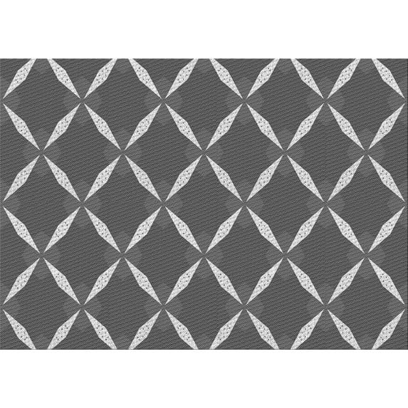 Ahgly Company Indoor Rectangle Patterned Gray Wolf Gray Area Rugs, 7' x 10'