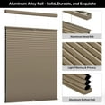 thumbnail image 3 of LazBlinds Top Down Bottom Up (TDBU) Cordless Cellular Shades, Blackout Light Blocking Honeycomb Shades Pleated Blinds for Windows, 45" W x 64" H, Brown, 3 of 6