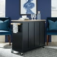 thumbnail image 3 of Home Styles Dolly Solid Hardwood Madison Kitchen Island Cart in Black, 3 of 7
