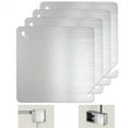 thumbnail image 2 of JIhuahe 4-Piece 4x4 Inch Metal Electrical Box Cover Plate, Corrosion Resistant Steel Blank Junction Box Panel, for Outdoor and Indoor Electrical Enclosures,Silver, 2 of 5