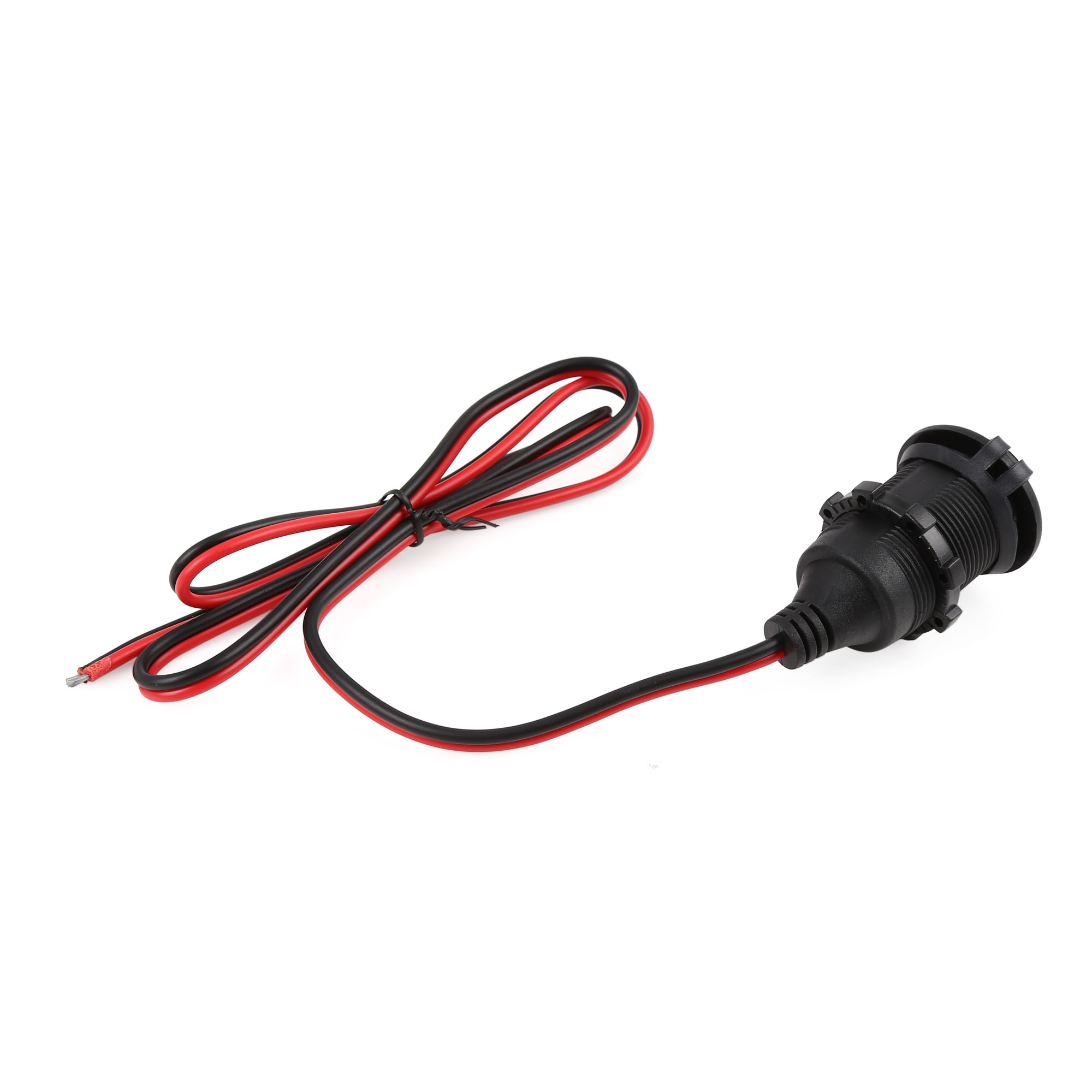 12v cigarette lighter socket for motorcycle DC 3.08Ft Outlet Waterproof Plug with Cover Auto ATV RV The perfect power source for you Van or custom Build SAE to Motorcycle Female Cigarette