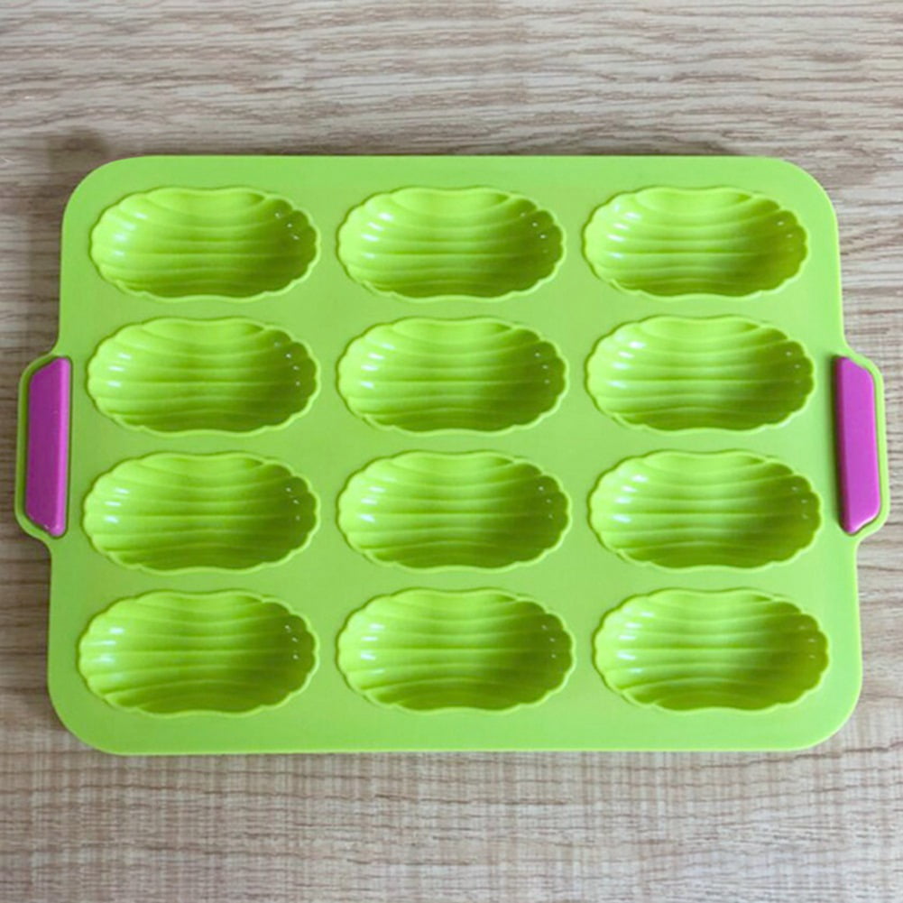 12 Even Silicone Madeleine Cake Mold Mini Household Snack Cake Mold Non