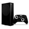 WraptorSkinz Skin Wrap compatible with the 2020 XBOX Series S Console and Controller Solids Collection Color Black (XBOX NOT INCLUDED)
