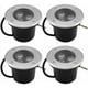 thumbnail image 1 of Paquete de 4 focos LED empotrables para exteriores, 3 W, IP65, 270 lúmenes, redondos, para terraza, jardín, camino, patio, garaje., 1 of 5