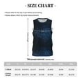 thumbnail image 4 of Rocae Blue Glitter Retro for Men's Basketball Jersey Lightweight and Breathable Athletic Tank Top,Quick-Drying Sports Jersey Small, 4 of 9