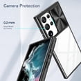 thumbnail image 5 of Compatible with Samsung Galaxy S23 Ultra Case Shockproof, Samsung S23 Ultra Phone Case Silicone with Slide Camera Lens Protector Cover Transparent Protective Cases for Women Girls (Black), 5 of 12