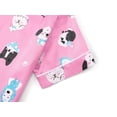 thumbnail image 4 of Beezizac Satin Pajamas for Girls-Cute Pink Silky Short-Sleeved Pants Set with Adorable Puppy Prints Size 14, 4 of 7