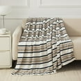 thumbnail image 1 of Mainstays Plush Throw Blanket Stripes, 1 of 7