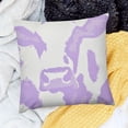 thumbnail image 2 of BANET  Soft Pillow Covers Cute Cow Print Purple Throw Pillow Case, Short Plush Cushion Case Pillowslip for Sofa Couch Bed Chair 22x22in, 2 of 5