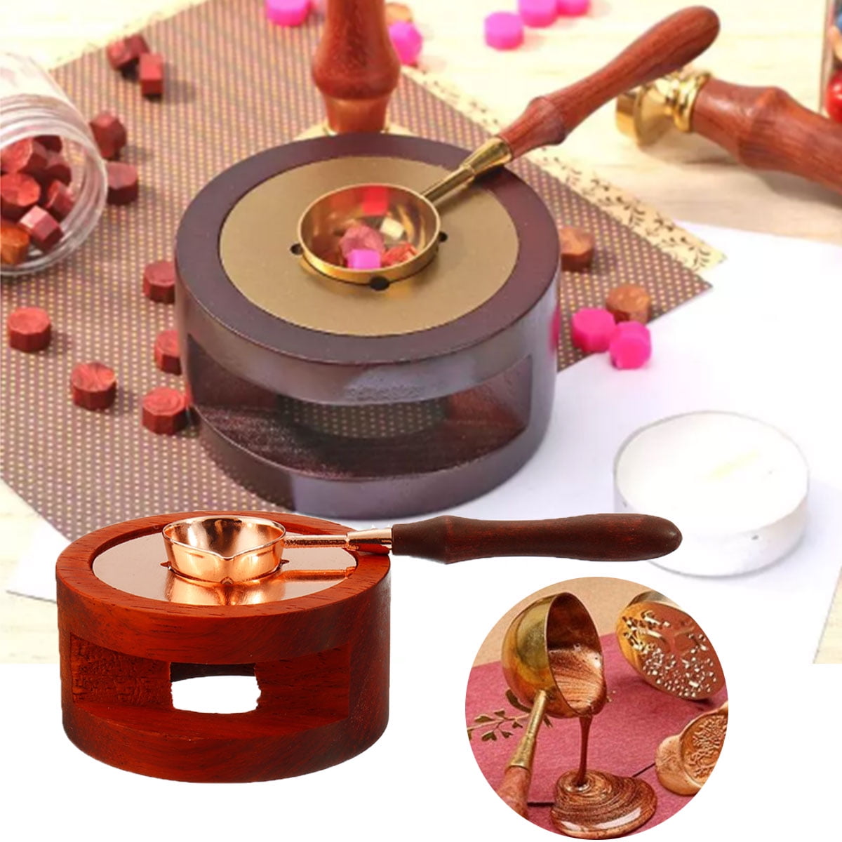Betty Crocker Mini, Fondue melting Pot Warmer and chocolatier, 0 7 Quart, Red