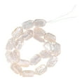 thumbnail image 4 of 1 hilo de perlas: perlas barrocas decorativas y elegantes, espaciadores sueltos, cuentas irregulares de agua dulce para joyería, aretes, collares y pulseras., 4 of 4