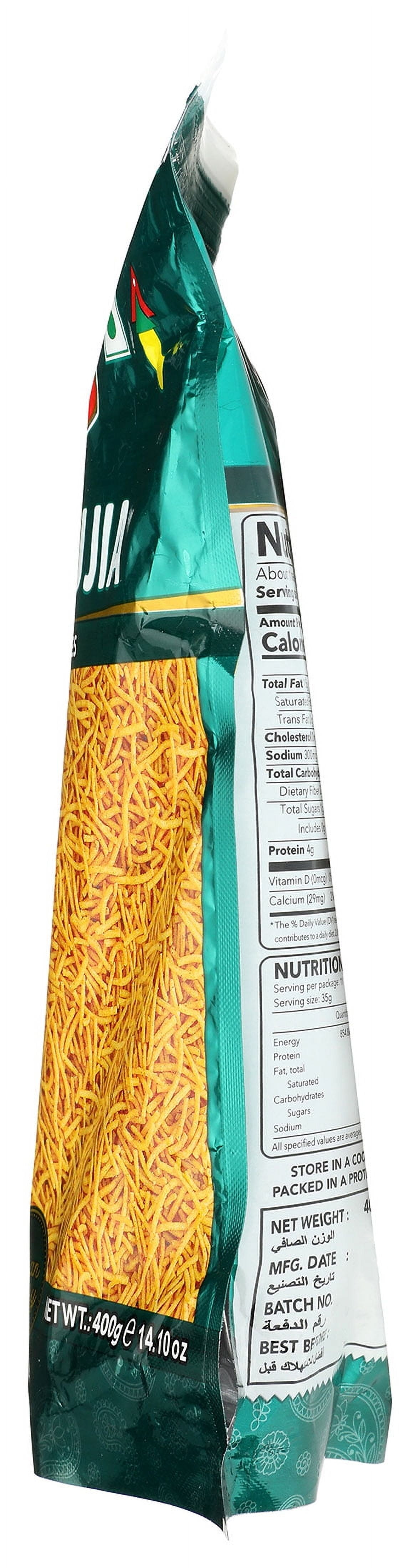 (2 pack) Haldiram’s Spicy Aloo Bhujia, Snack Crackers, 14.10 Oz