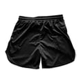 thumbnail image 3 of Men's Mesh Shorts Baggy Comfort Cotton Gym Shorts Quick-Dry Workout Training Shorts with Drawstring Black 2XL, 3 of 3