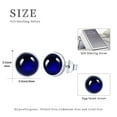thumbnail image 3 of Midir&Etain Birthstone Stud Earrings 925 Sterling Silver Small Earrings Hypoallergenic Birthstone Jewelry Valentine's Mothers Day Birthday Gifts for Women, 3 of 7