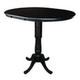 thumbnail image 6 of 36" Round Top Pedestal Table with 12" Leaf, 42"H, 6 of 8